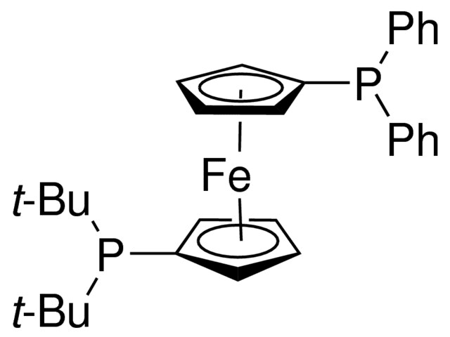 1-Diphenylphosphino-1′-(di-tert-butylphosphino)ferrocene Chemical Structure